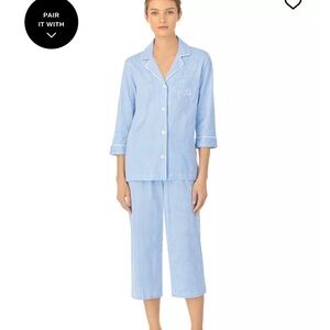 Lauren Ralph Lauren | Blue Striped Pajama Set